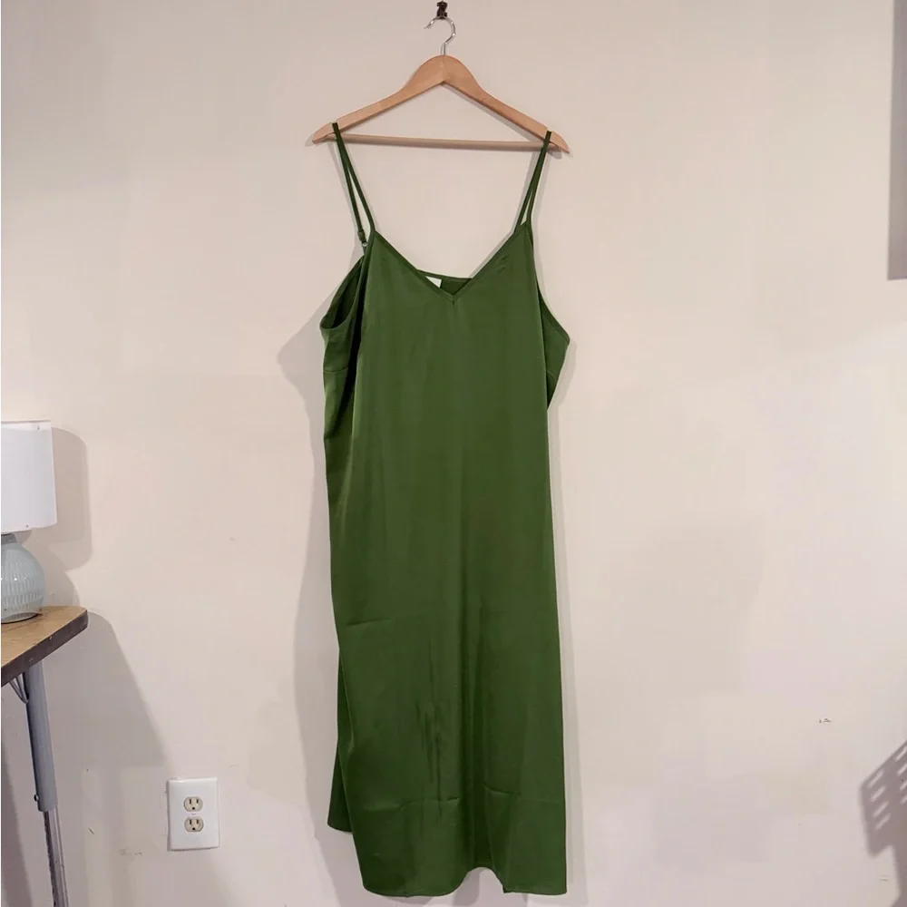 a new day Green Slip Dress - Picture 2 of 6